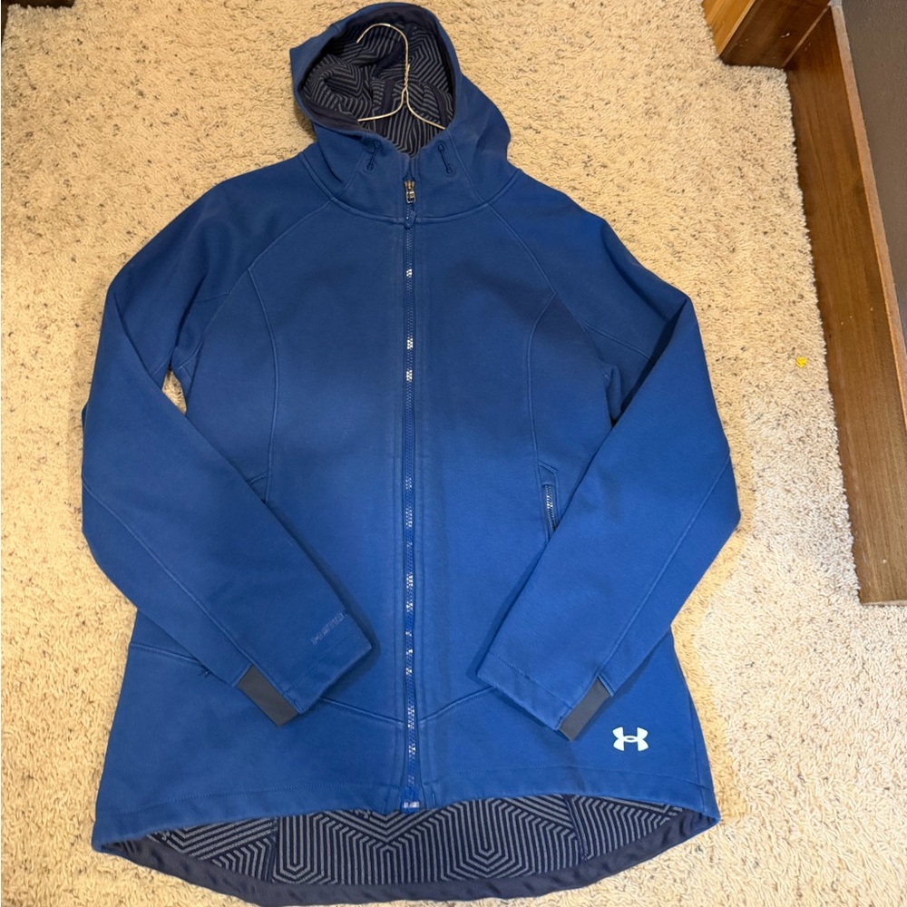 Under Armour Men's Navy Blue Full-Zip Performance Hoodie Jacket